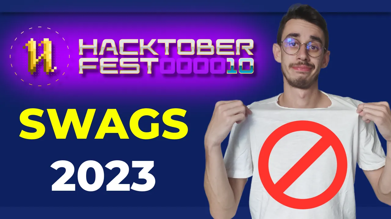 T-shirts and stickers will no longer be part of the Hacktoberfest rewards starting from 2023
