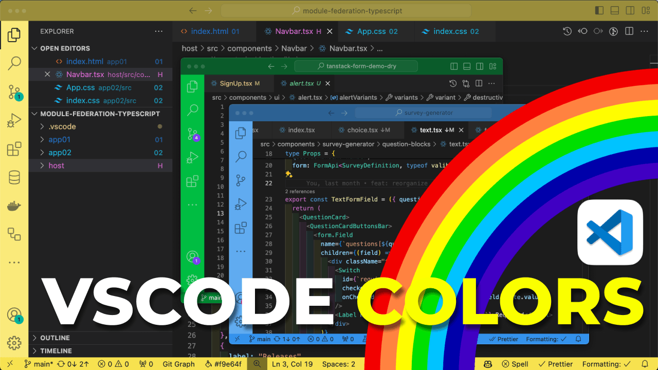🌈 2 Colors Extensions to make Visual Studio Code even better ...