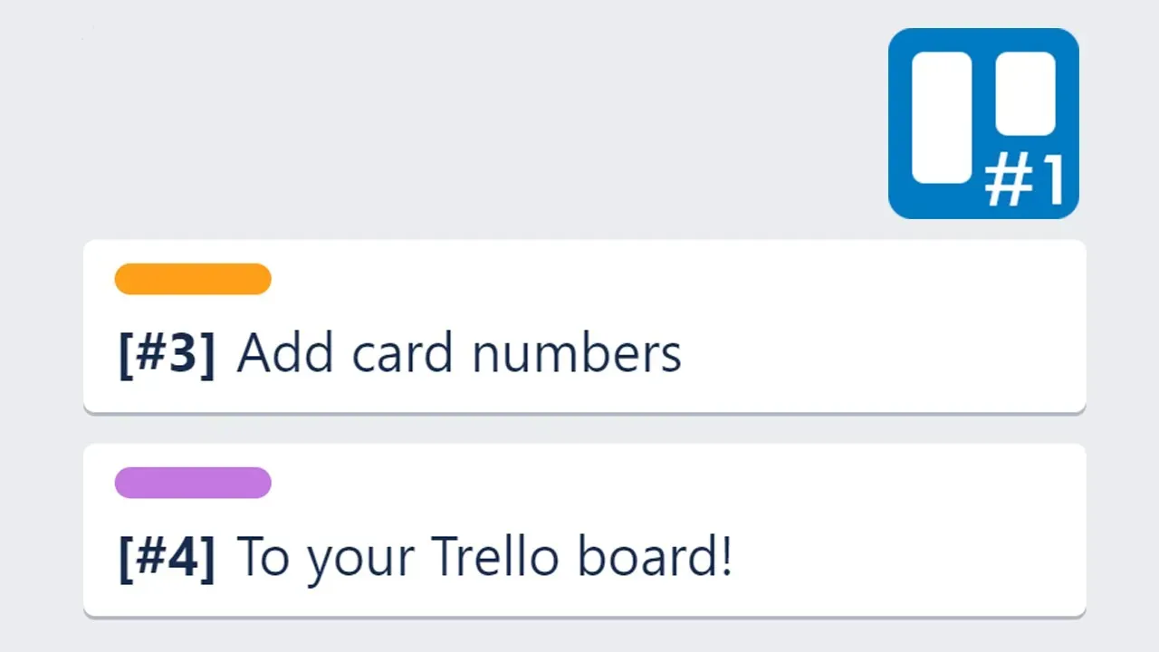 Easily identify a Trello card