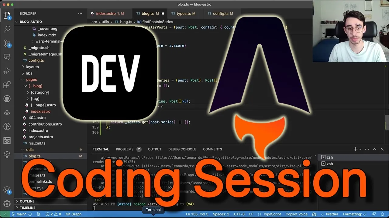 Astro Coding Session: "Series" feature on my blog | Leonardo Montini