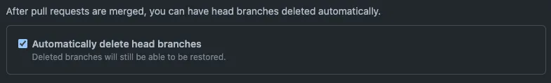 Option to delete a branch